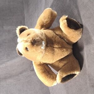 Vintage Gund 5768 Eager The Beaver Brown Plush Stuffed Animal VG+ 8" 1985